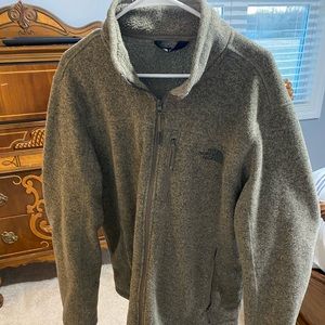 Northface | Mens heather grey Northface zip up jacket | size XL